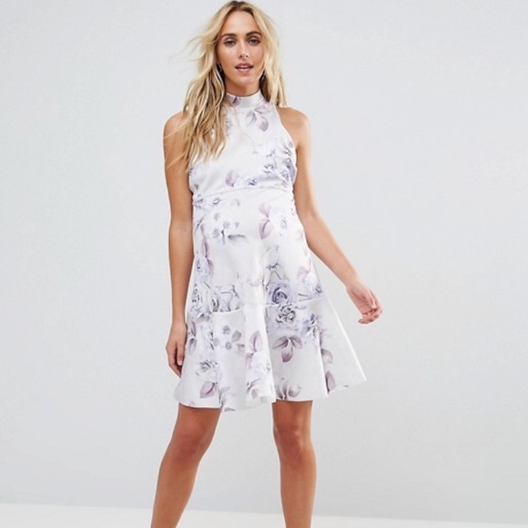 asos floral skater dress